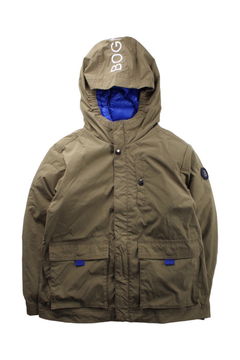 A Brown Ski Jackets from Bogner in size 7Y for boy. (Front View)