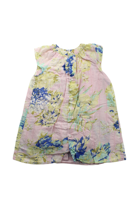 A Pink Sleeveless Dresses from Bonpoint in size 3T for girl. (Back View)