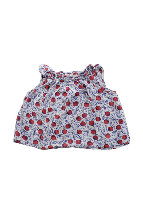 A Red Sleeveless Dresses from Bonpoint in size 3T for girl. (Front View)