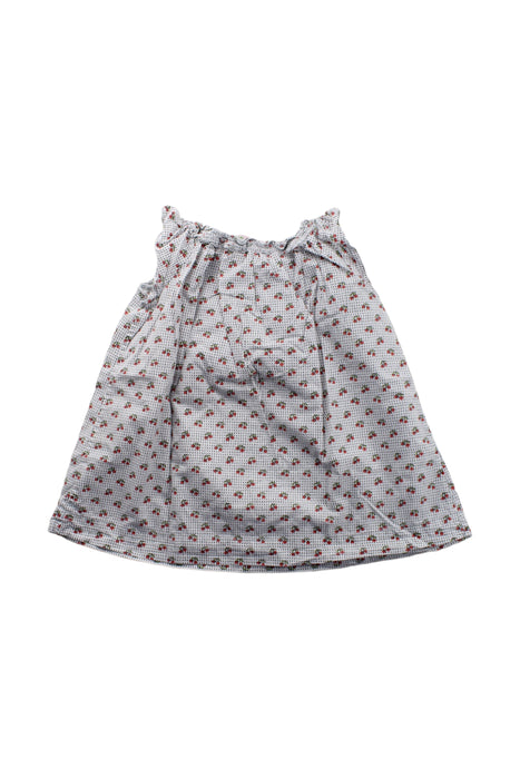 A White Sleeveless Dresses from Bonpoint in size 12-18M for girl. (Back View)