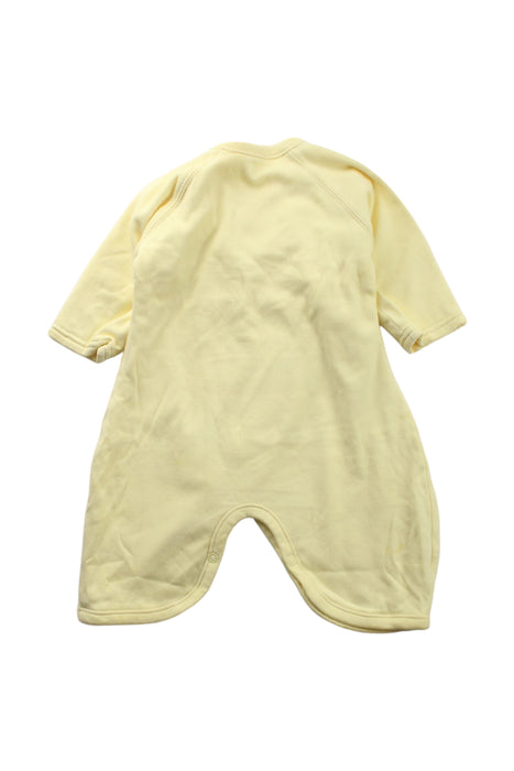 A Yellow Long Sleeve Jumpsuits from Mides in size 3-6M for girl. (Back View)