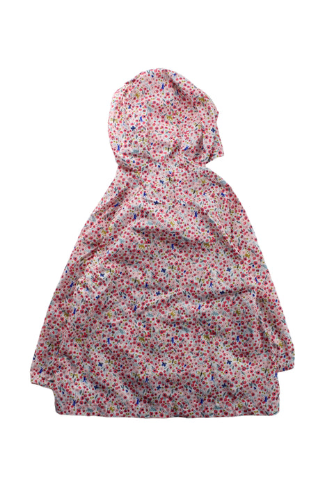 A Pink Rain Jackets from Petit Bateau in size 3T for girl. (Back View)