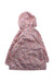 A Pink Rain Jackets from Petit Bateau in size 3T for girl. (Back View)