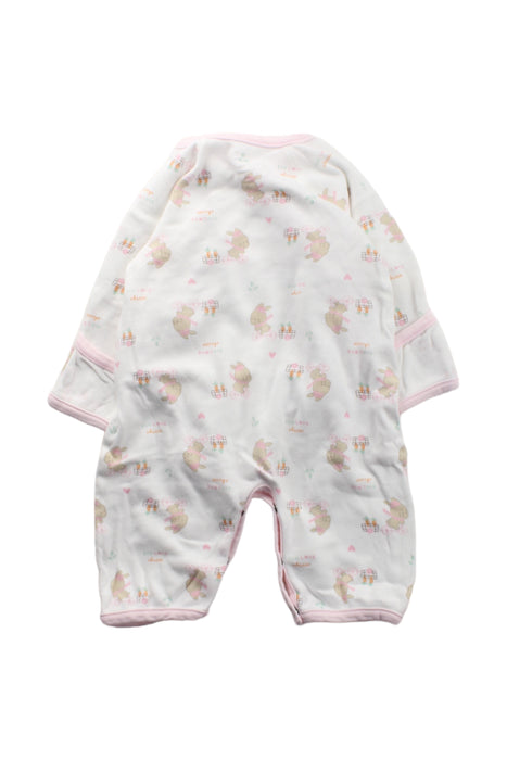 A White Long Sleeve Jumpsuits from Chicco in size 3-6M for girl. (Back View)