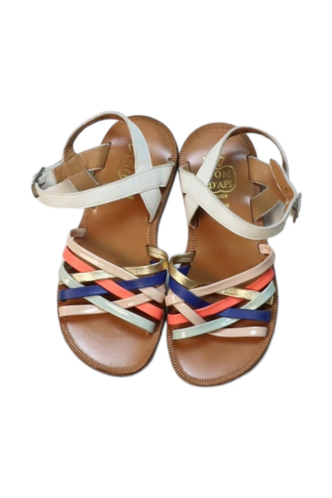 A Multicolour Sandals from Pom d’Api in size 6T for girl. (Back View)