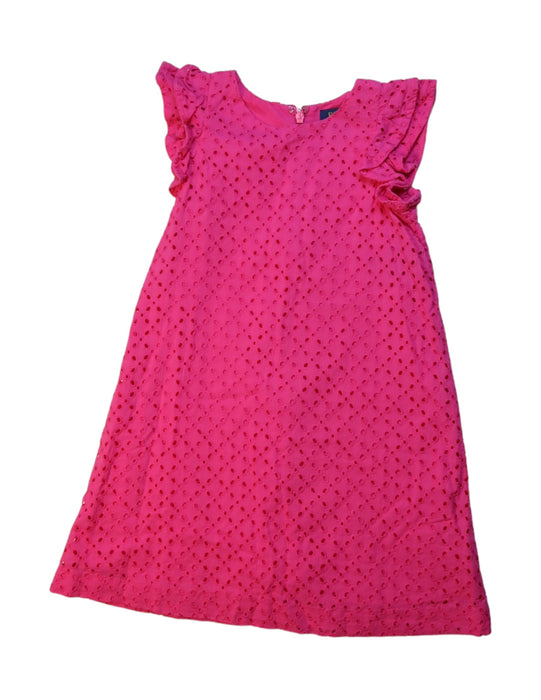A Pink Sleeveless Dresses from Polo Ralph Lauren in size 5T for girl. (Front View)