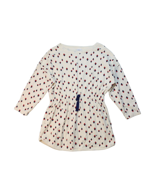 A Multicolour Long Sleeve Dresses from Petit Bateau in size 6T for girl. (Front View)