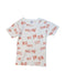 A White Short Sleeve T Shirts from Petit Bateau in size 6T for girl. (Front View)