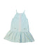 A Blue Sleeveless Dresses from Janie & Jack in size 5T for girl. (Front View)