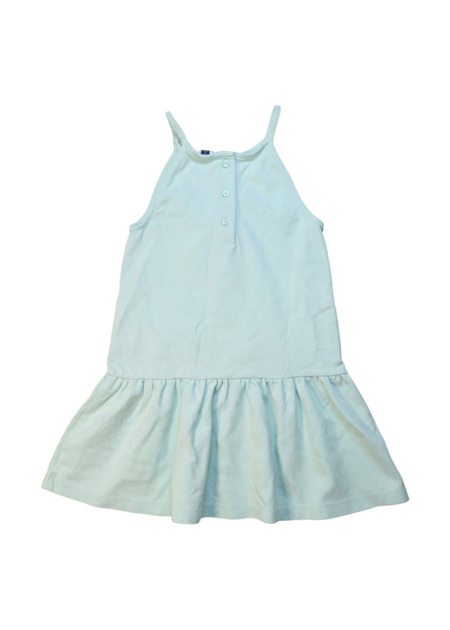 A Blue Sleeveless Dresses from Janie & Jack in size 5T for girl. (Back View)