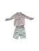 A Beige Shorts Sets from Newbie in size 5T for boy. (Front View)