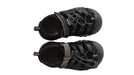 A Black Sandals from Keen in size 4T for neutral. (Front View)