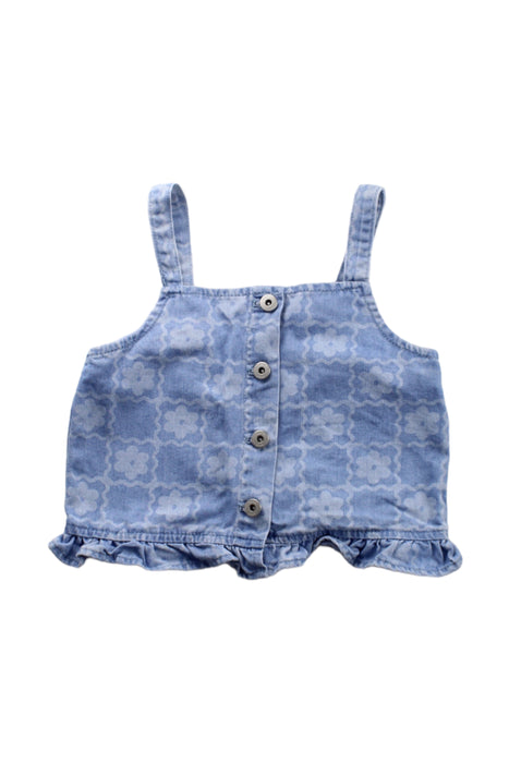 A Blue Shorts Sets from Seed in size 7Y for girl. (Front View)