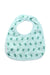 A Green Bibs from Cotton Pigs in size O/S for neutral. (Front View)