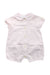 A Pink Short Sleeve Rompers from The Little White Company in size Newborn for girl. (Front View)