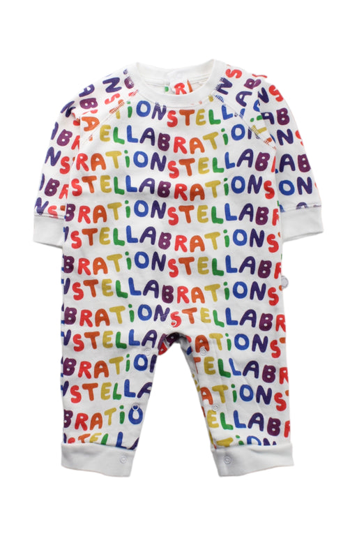 A White Long Sleeve Jumpsuits from Stella McCartney in size 3-6M for boy. (Front View)