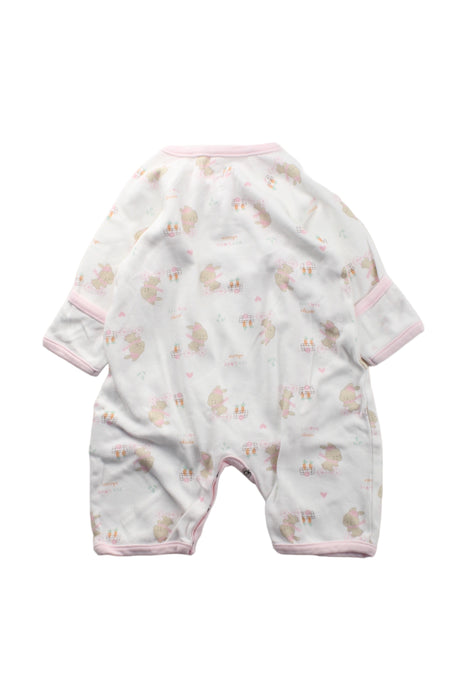 A Pink Long Sleeve Jumpsuits from Chicco in size 0-3M for girl. (Back View)