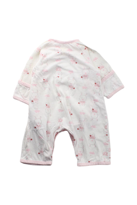 A Pink Long Sleeve Jumpsuits from Chicco in size 0-3M for girl. (Back View)