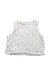 A White Sleeveless Tops from Petit Bateau in size 3-6M for girl. (Front View)