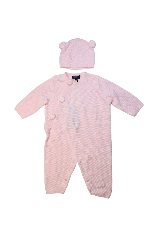 A Pink Jumpsuits from Shanghai Tang in size 12-18M for girl. (Front View)