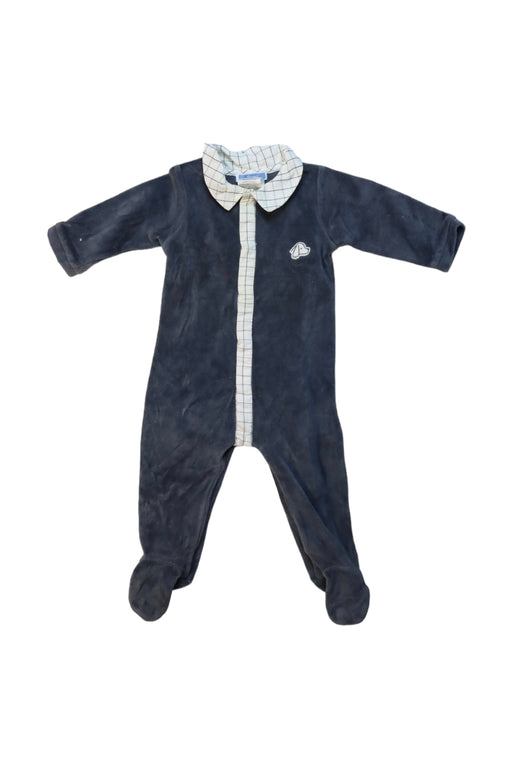 A Grey Onesies from Jacadi in size 3-6M for boy. (Front View)