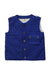 A Blue Outerwear Vests from Burberry in size 6-12M for boy. (Front View)