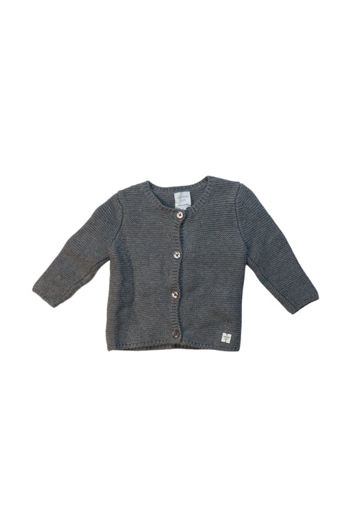 A Grey Cardigans from Carrément Beau in size 3-6M for girl. (Front View)