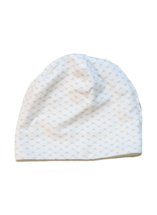 A White Beanies from Armani in size 3-6M for neutral. (Front View)