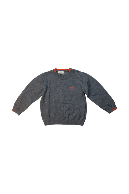 A Grey Knit Sweaters from Armani in size 12-18M for boy. (Front View)