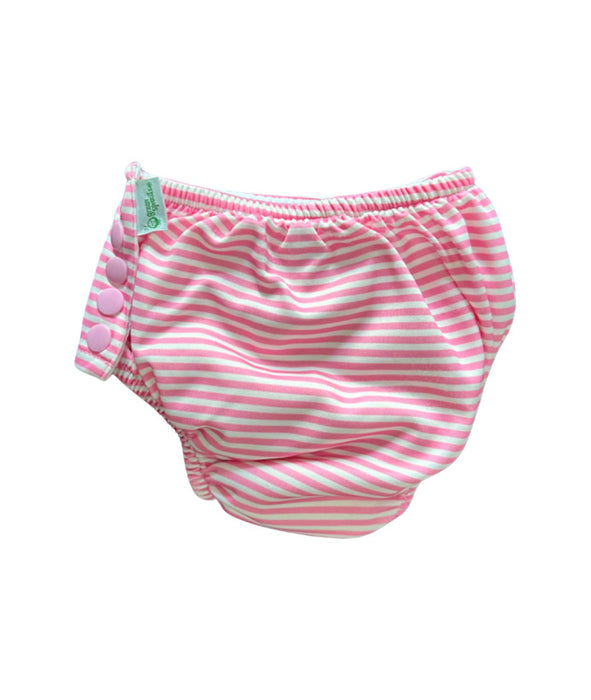 A Pink Swim Diapers from Green Sprouts in size 12-18M for girl. (Back View)