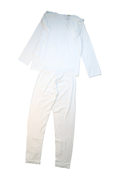 A White Pyjama Sets from Petit Bateau in size 12Y for girl. (Back View)