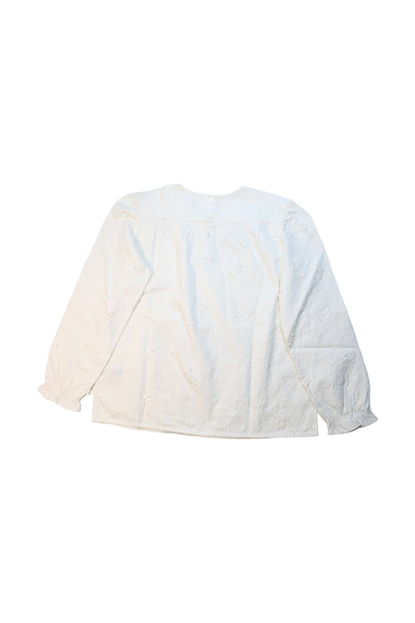 A White Long Sleeve Tops from Bonpoint in size 12Y for girl. (Back View)