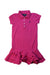 A Pink Short Sleeve Dresses from Polo Ralph Lauren in size 5T for girl. (Front View)