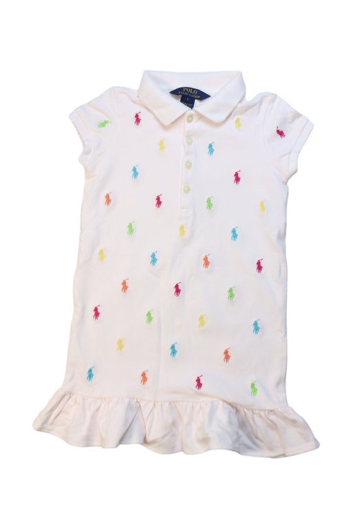 A Multicolour Short Sleeve Dresses from Polo Ralph Lauren in size 5T for girl. (Front View)