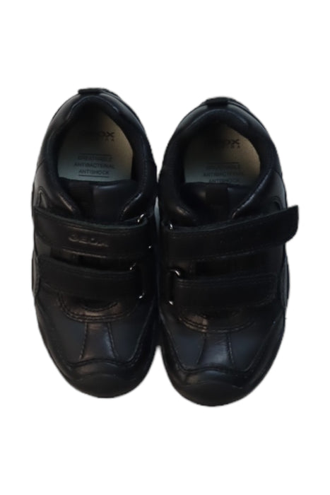 A Black Sneakers from Geox in size 4T for boy. (Back View)