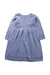 A Blue Long Sleeve Dresses from Purebaby in size 12-18M for girl. (Back View)