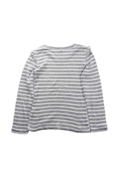 A Grey Long Sleeve Tops from Polo Ralph Lauren in size 4T for girl. (Back View)