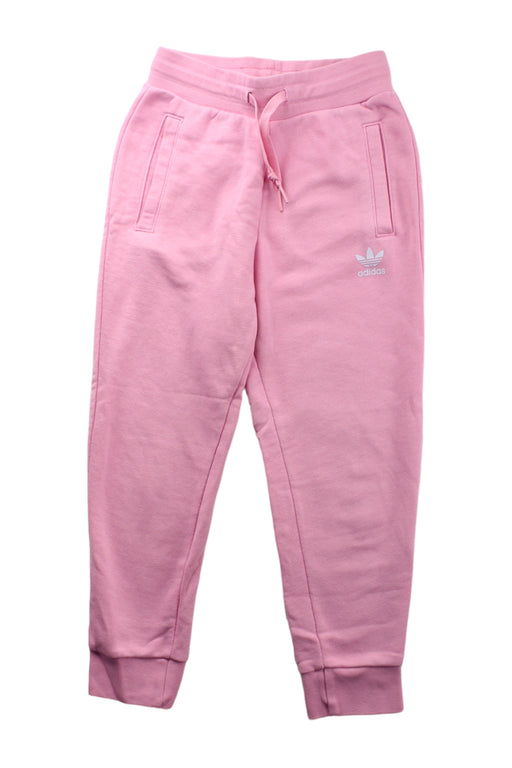 A Pink Sweatpants from Adidas in size 5T for girl. (Front View)