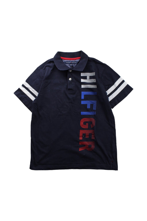 A Blue Short Sleeve Polos from Tommy Hilfiger in size 12Y for boy. (Front View)