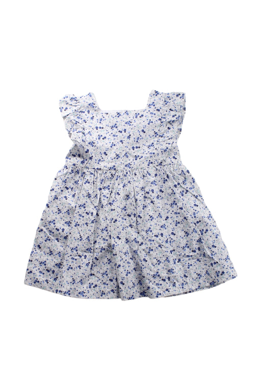 A Blue Short Sleeve Dresses from Confiture in size 2T for girl. (Front View)