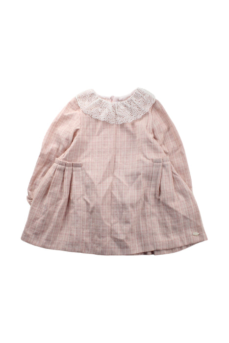 A Pink Long Sleeve Dresses from Tartine et Chocolat in size 2T for girl. (Front View)