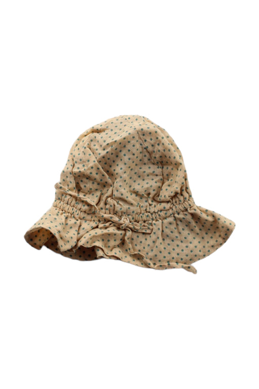 A Beige Sun Hats from Emile et Ida in size 2T for girl. (Front View)