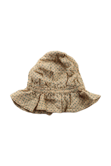 A Beige Sun Hats from Emile et Ida in size 2T for girl. (Back View)