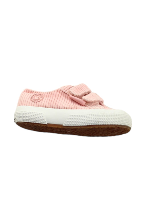 A Pink Sneakers from Superga in size 3T for girl. (Front View)