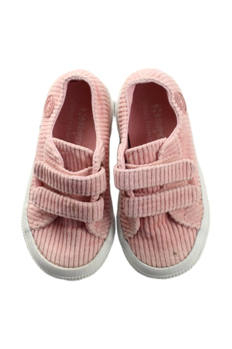 A Pink Sneakers from Superga in size 3T for girl. (Back View)