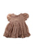 A Brown Short Sleeve Dresses from NORALEE in size 2T for girl. (Front View)