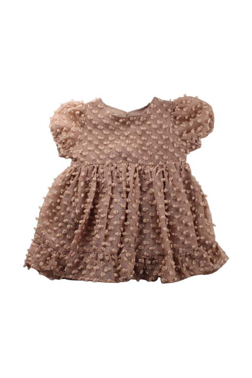 A Brown Short Sleeve Dresses from NORALEE in size 2T for girl. (Front View)