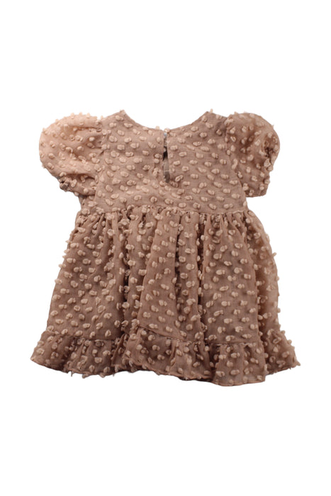 A Brown Short Sleeve Dresses from NORALEE in size 2T for girl. (Back View)