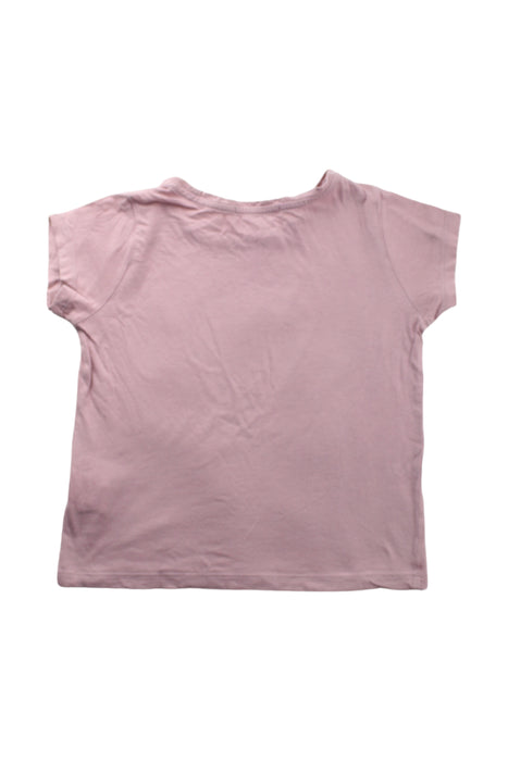 A Pink Short Sleeve T Shirts from Bonpoint in size 4T for girl. (Back View)