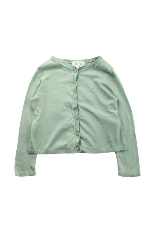 A Green Cardigans from Bonpoint in size 4T for girl. (Front View)